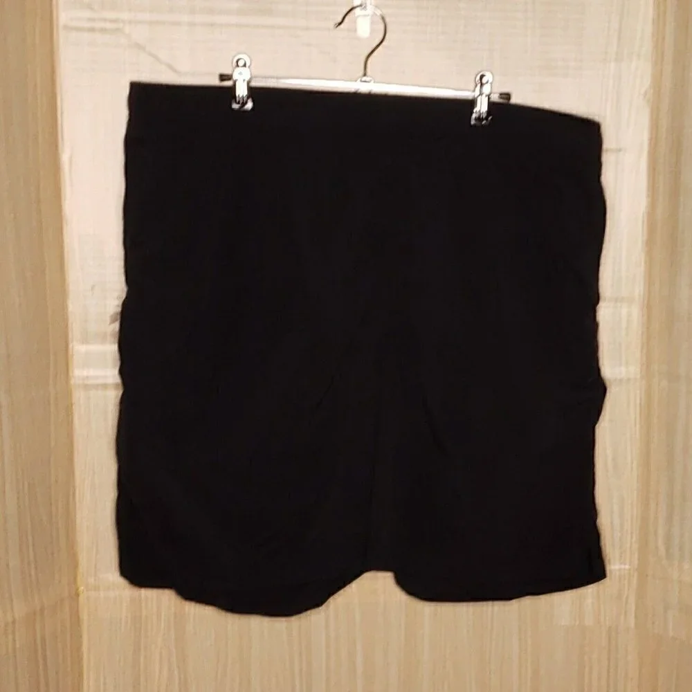 Lands' End Mens Black Swim Trunks XL